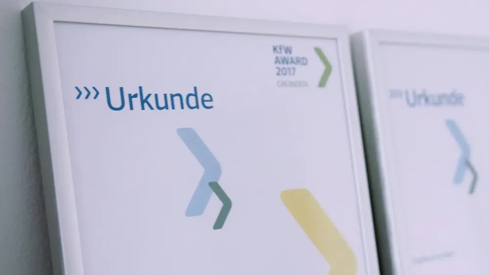 KfW Urkunde – © RKW Kompetenzzentrum